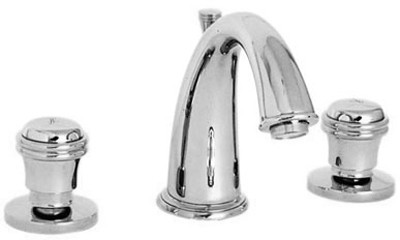 Larger image of Deva Senate 3 Hole Basin Mixer Tap With Pop Up Waste (Chrome).