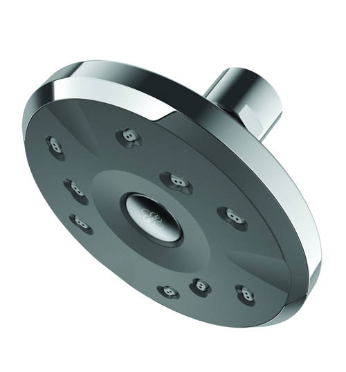 Larger image of Methven Kiri Satinjet Low Flow Shower Head  (Chrome & Graphite).