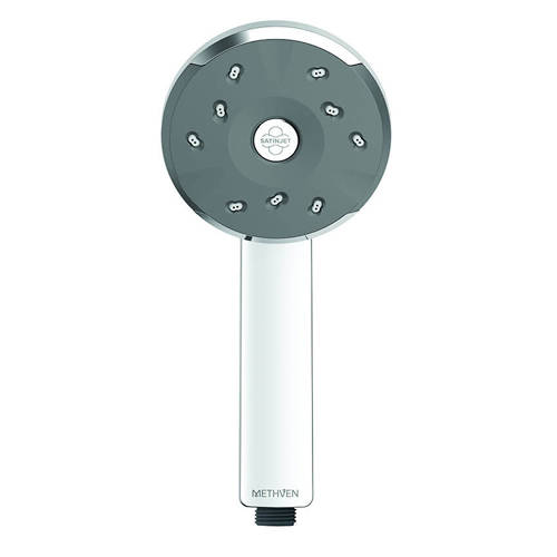 Larger image of Methven Kiri Satinjet Low Flow Shower Handset  (Chrome & Graphite).