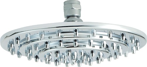 Larger image of Deva Shower Heads 8" Shower Head With Swivel Joint (Chrome).