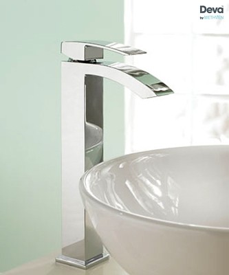 Example image of Deva Swoop Tall Mono Basin Mixer Tap (Chrome).