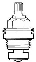 Technical image of Deva Spares Standard Deva Valves (Pair).