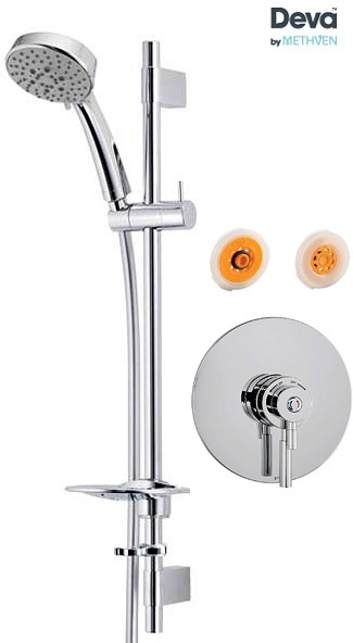 Larger image of Deva Vision Concealed Thermostatic Shower Valve, Multi Mode Kit & Regulator.