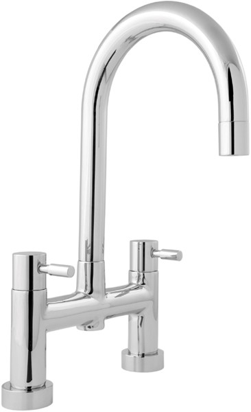 Larger image of Deva Vision Bridge Sink Mixer Tap With Swivel Spout.