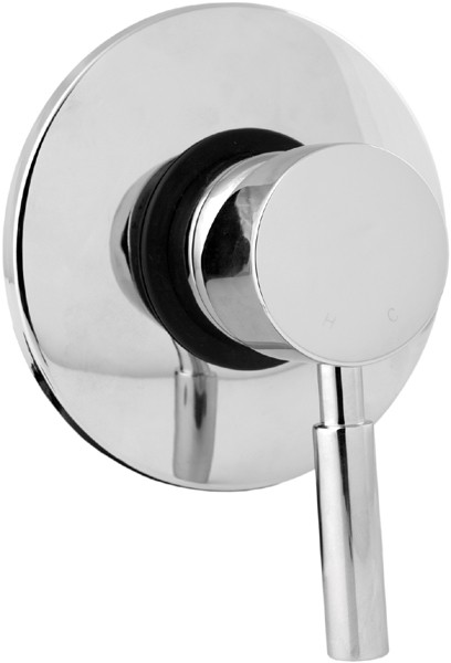 Larger image of Deva Vision Modern Manual Concealed Shower Valve (Chrome).