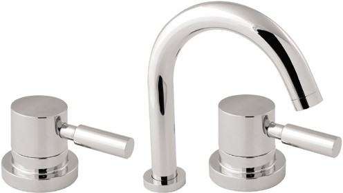 Larger image of Deva Vision 3 Hole Bath Filler Tap.