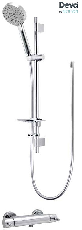 Larger image of Deva Vision Thermostatic Bar Shower Valve With Multi Mode Kit (Chrome).