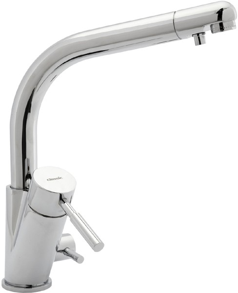 Larger image of Deva Designer Str3am Modern Water Filter Kitchen Tap (Chrome).