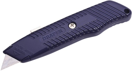 Larger image of Draper Tools Trimming knife with retractable blade and 5 spare blades.