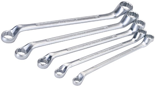 Larger image of Draper Tools 5 Piece Cranked Metric Spanner Set.