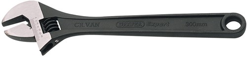 Larger image of Draper Tools Black adjustable wrench 300mm. 38mm Capacity.