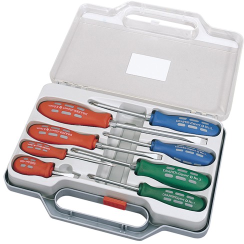 Larger image of Draper Tools 8 Piece Engineers/Mechanics Screwdriver Set.