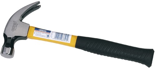 Larger image of Draper Tools Fibre Glass Shaft Claw Hammer. 560g (20oz)