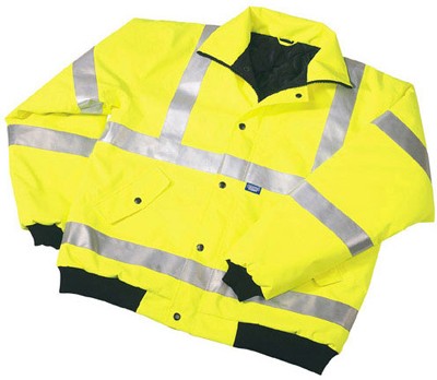Example image of Draper Workwear Expert quality high visibility bomber Jacket Size M.