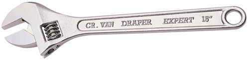 Larger image of Draper Tools Expert adjustable wrench. 375mm. 45mm Capacity.