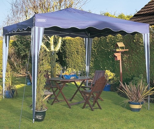 Larger image of Draper Folding Garden Gazebo. 3 x 3 Meters.