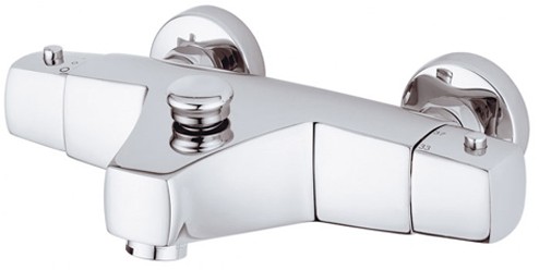 Larger image of Vado Mix2 Wall mounted thermostatic bath shower mixer, no kit.