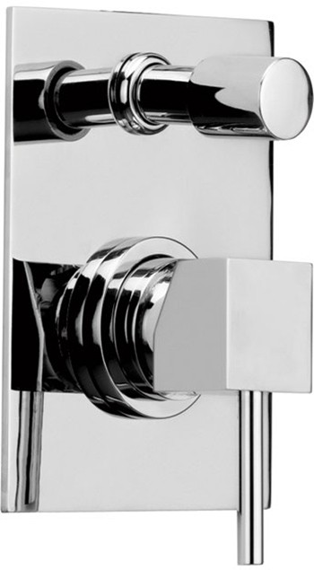 Larger image of Vado Mix2 Wall mounted concealed bath shower mixer with diverter.