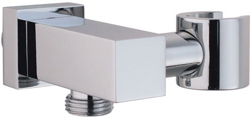 Larger image of Vado Mix2 Wall mounted shower outlet with bracket for shower handset.