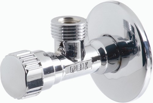 Larger image of Vado Pex Chrome plated mini angle valve, 1/2".