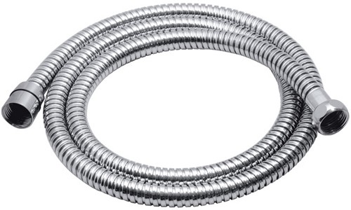 Larger image of Vado Shower 2.0 Meter spiraflex PVC coated chrome shower hose.