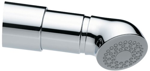Larger image of Vado Shower Chrome Viper low pressure shower head & arm, single function.