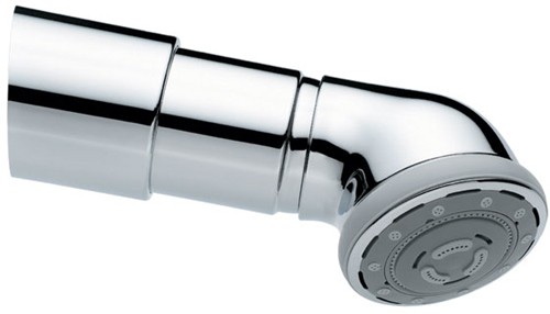 Larger image of Vado Shower Chrome Viper low pressure shower head & arm, multi function.