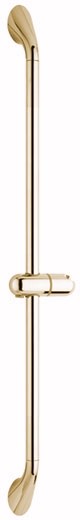 Larger image of Vado Shower 600mm Y-Class slide rail with push button control in gold.