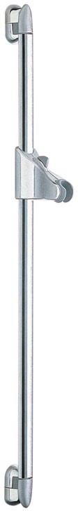 Larger image of Vado Shower 900mm Z-Class flat slide rail, button control, satin chrome.