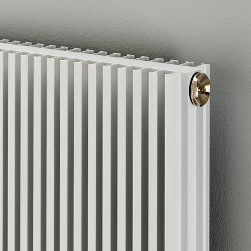 Example image of EcoHeat Hadlow Vertical Aluminium Radiator 1526x400 (White).