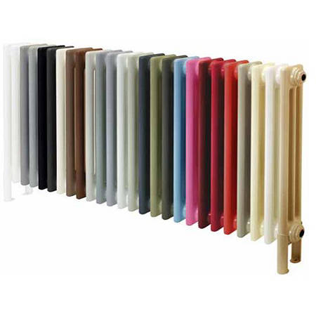 Example image of EcoHeat Hadlow Vertical Aluminium Radiator 1526x400 (Grey Beige).