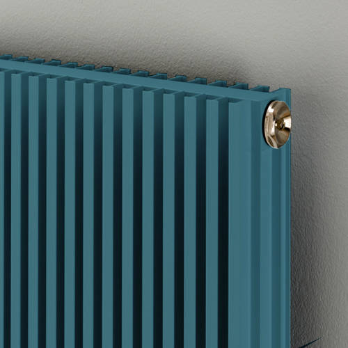 Example image of EcoHeat Hadlow Vertical Aluminium Radiator 1526x480 (Pastel Blue).