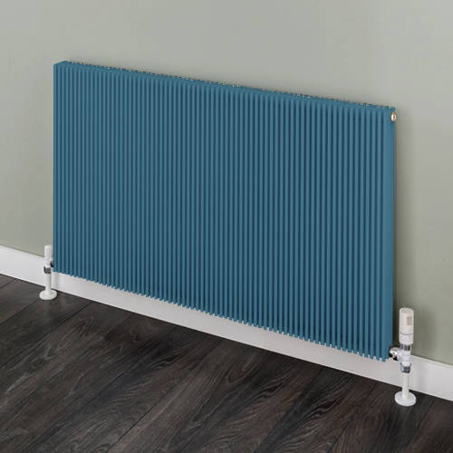 Larger image of EcoHeat Hadlow Horizontal Aluminium Radiator 526x1120 (P Blue).