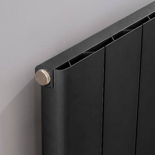 Example image of EcoHeat Radcliffe Vertical Aluminium Radiator 1500x476 (A Grey).