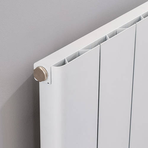 Example image of EcoHeat Radcliffe Vertical Aluminium Radiator 1800x356 (White).