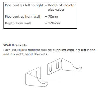 Technical image of EcoHeat Woburn Horizontal Aluminium Radiator 568x820 (White).