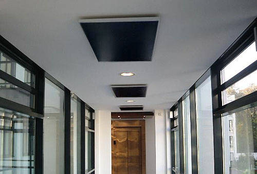 Example image of Eucotherm Infrared Radiators Black Glass Panel 600x1200mm (800w).