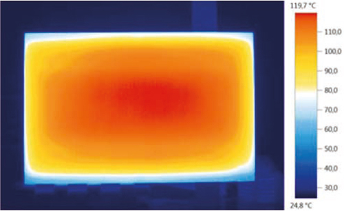 Technical image of Eucotherm Infrared Radiators Black Glass Panel 600x1200mm (800w).