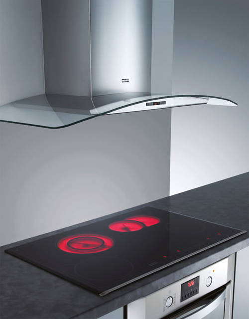 Example image of Franke Cooker Hoods Glass Curved Cooker Hood (60cm, Stainless Steel).