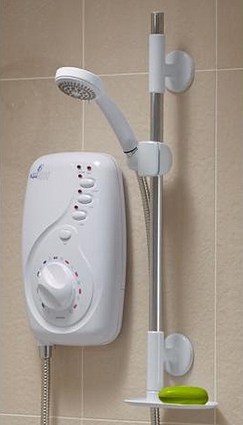 Larger image of Galaxy Showers Aqua 4000SI Electric Shower 8.5kW (White & Chrome) 021281G