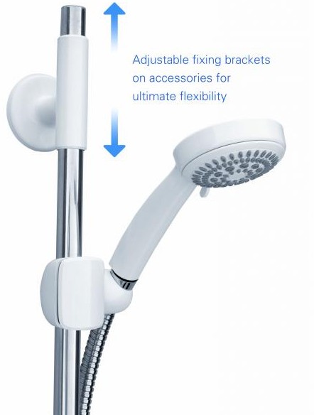 Example image of Galaxy Showers Aqua 4000SI Electric Shower 8.5kW (White & Chrome) 021281G