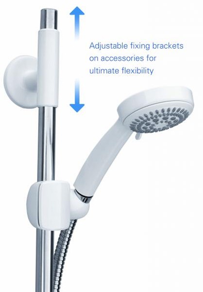 Example image of Galaxy Showers Aqua 9000 Electric Shower 9.5kW (White & Chrome).