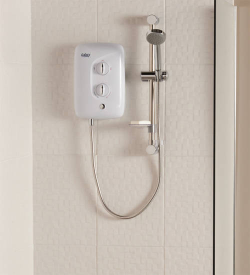 Example image of Galaxy Showers Aqua 3000M Electric Shower 10.5kW (White & Chrome).