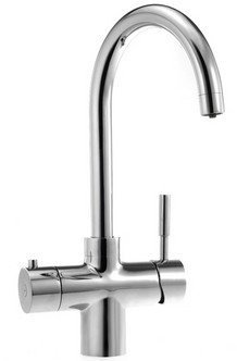 Example image of JoYou Aqualogic 3 In 1 Boiling Hot Water Kettle Kitchen Tap (Chrome).