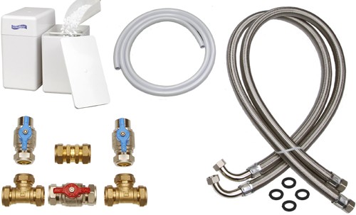 Example image of HomeWater 500 Water Softener With 28mm Install Kit (Non Electric).