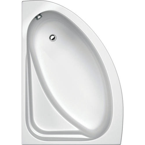 Larger image of Hydracast Orlando LH Corner Bath & Panel, 1500x1040mm.