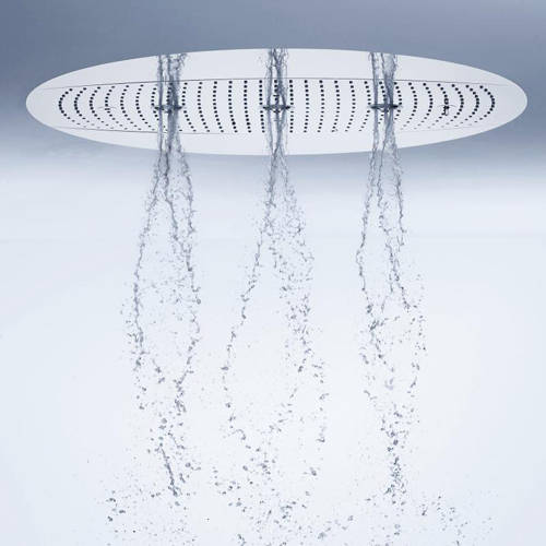 Example image of Hansgrohe Raindance Rainmaker 3 Jet Shower Head (600mm, Chrome).