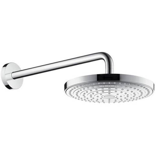 Larger image of Hansgrohe Raindance Select S 240 2 Jet EcoSmart Shower Head & Wall Arm.