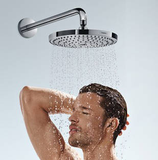 Example image of Hansgrohe Raindance Select S 240 2 Jet EcoSmart Shower Head & Wall Arm.