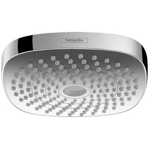Larger image of Hansgrohe Croma Select E 180 2 Jet Shower Head (180x180mm, Chrome).